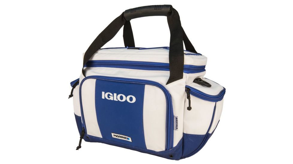 Igloo Marine Ultra Cooler Bag, Tacklebox, 40-Can, White/Navy, 00062905