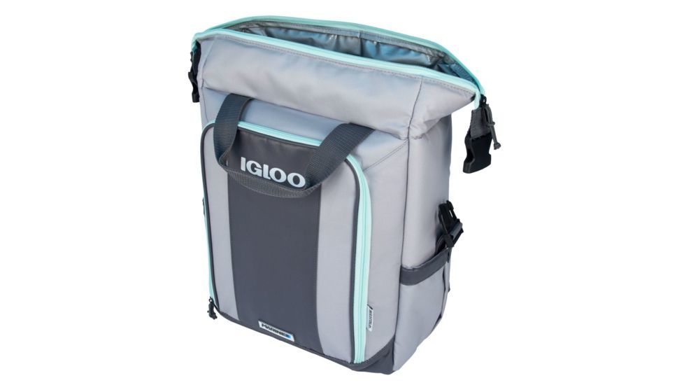 Igloo Marine Ultra Switch Convertible Cooler Bag Backpack, 28-Can, Gray/Seafoam, 00062901