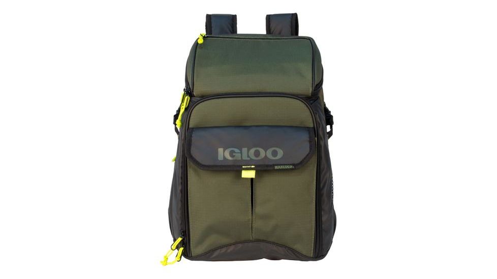 Igloo Outdoorsman Cooler Bag, Gizmo Backpack, 32-Can, Tank Green/Black 00063037