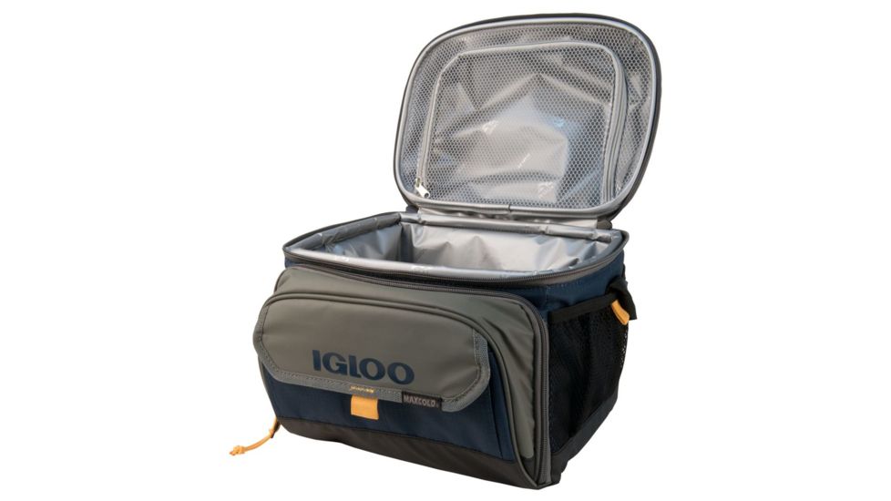 Igloo Outdoorsman Cooler Bag Hardtop Gripper, 22-Can, Slate Blue/Tan 00063023