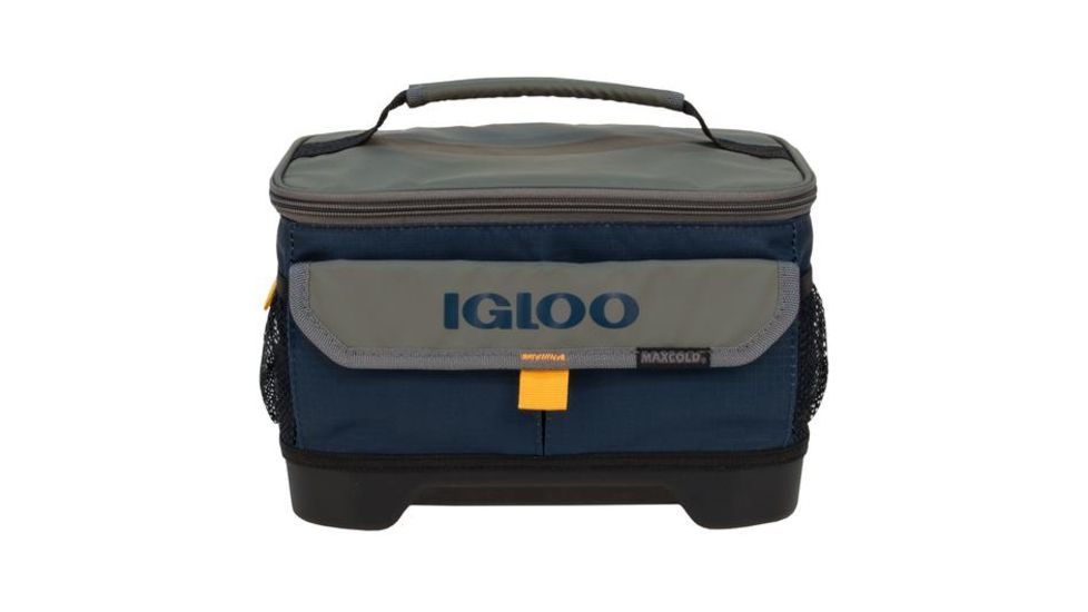 Igloo Outdoorsman Cooler Bag Lunch 2 Go, 12-Can, Slate Blue/Tan, 00063029