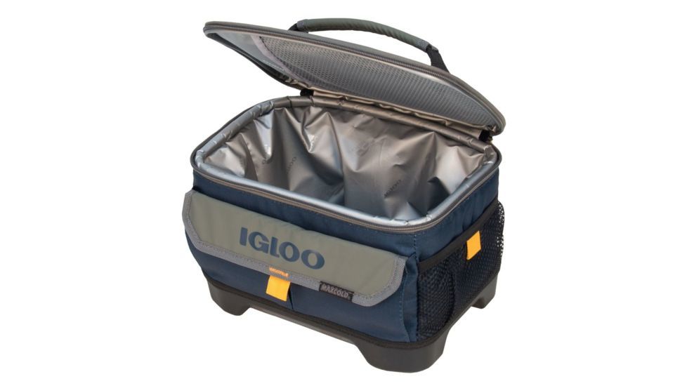 Igloo Outdoorsman Cooler Bag Lunch 2 Go, 12-Can, Slate Blue/Tan, 00063029