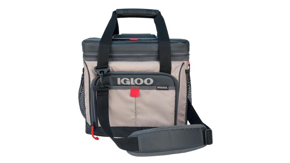 Igloo Outdoorsman Cooler Bag Square, 30-Can, Sandstone/Red 00063043