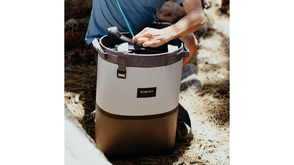 Igloo Reactor Cinch Backpack Cooler, Gray, 00065594