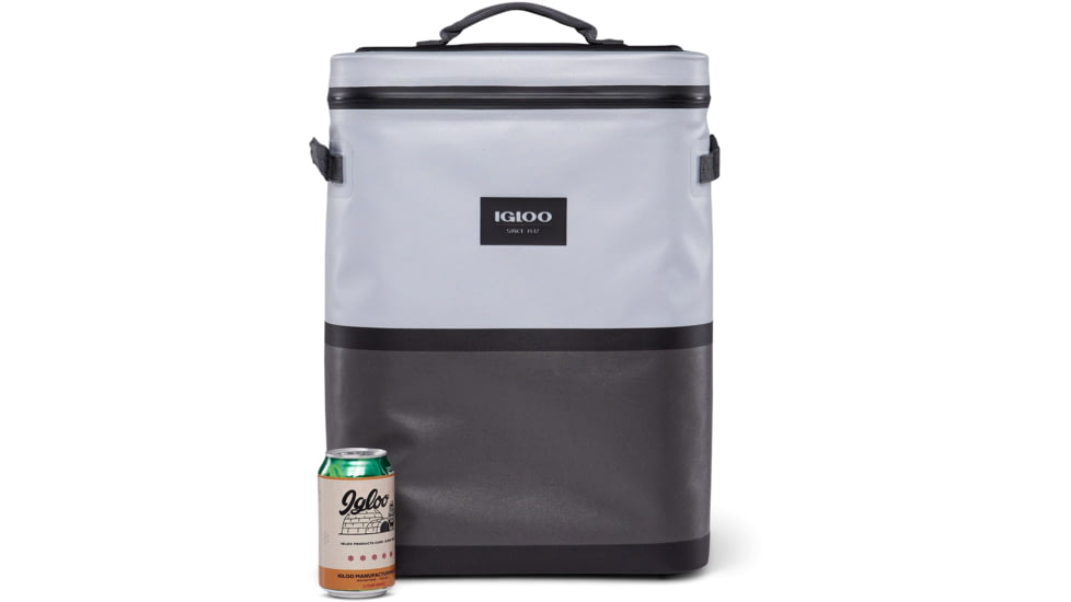 Igloo Reactor Lid Backpack 24 Cooler, Gray, 00065586