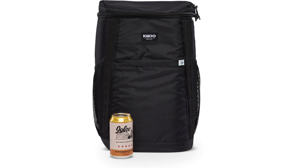 Igloo Repreve 36 Can Backpack Cooler, Black, 00065435