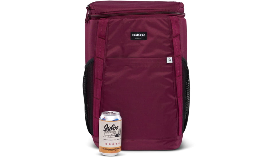 Igloo Repreve 36 Can Backpack Cooler, Cherry, 00065437