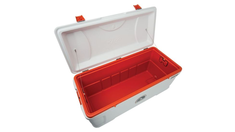 Igloo Super Tough Cooler Stx, 150 Qt, White/Orange 00044808