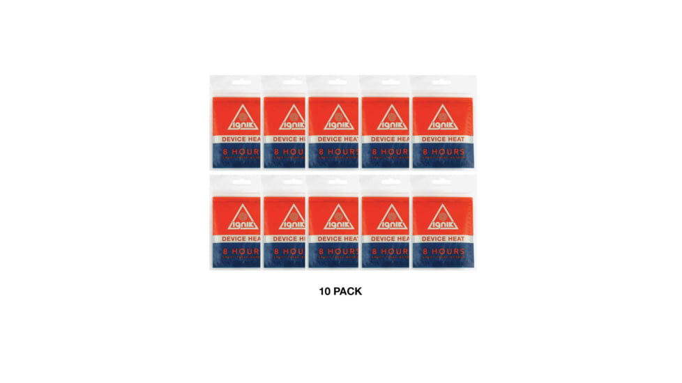 Ignik 8-Hour Biodegradable Heat Pack for Phones and Small Electronic Devices, 10 Pack, IGAIR-00319PC-10