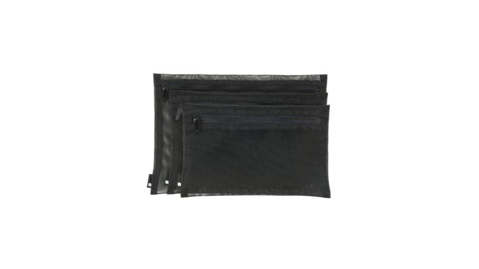 Incase Zip Pouch, 3 Pack, Black INTR400180-BLK
