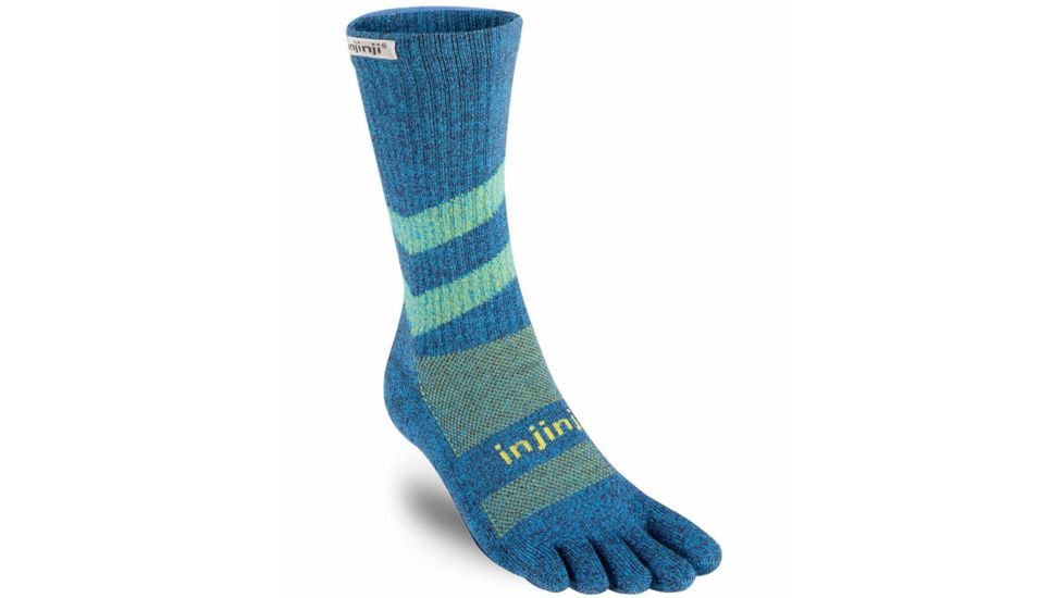 Injinji 2.0 Outdoor Midweight Crew Nuwool Socks - Mens, Ocean, Small, 223370-OCN-S