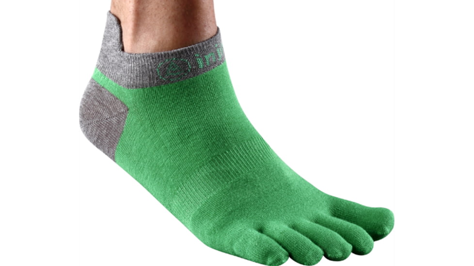 Injinji Performance Lightweight No-Show Sock - Men's-Fresh Green-Medium