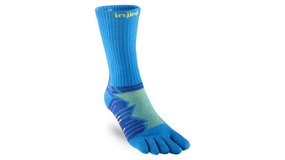 Injinji Run Technical Crew Socks - Mens, Lime, Small, 401170-LIE-S