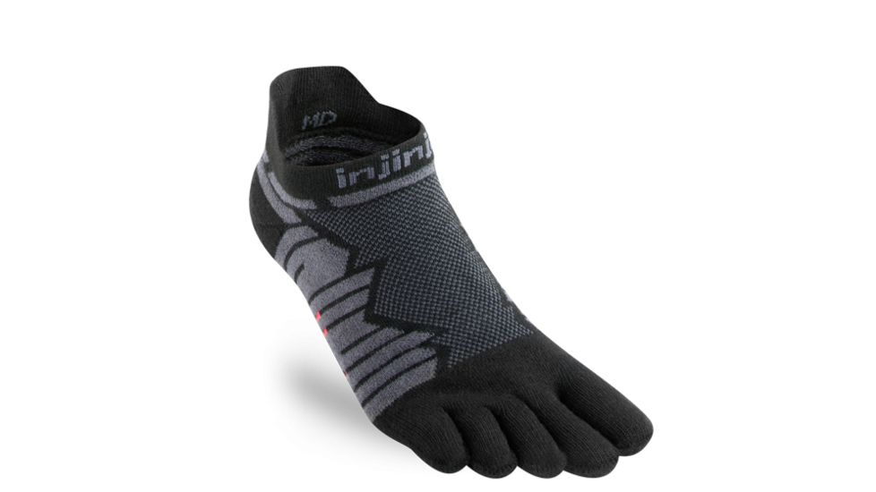 Injinji Ultra Run No-Show Socks - Mens, Onyx, Medium, 401110-ONY-Medium