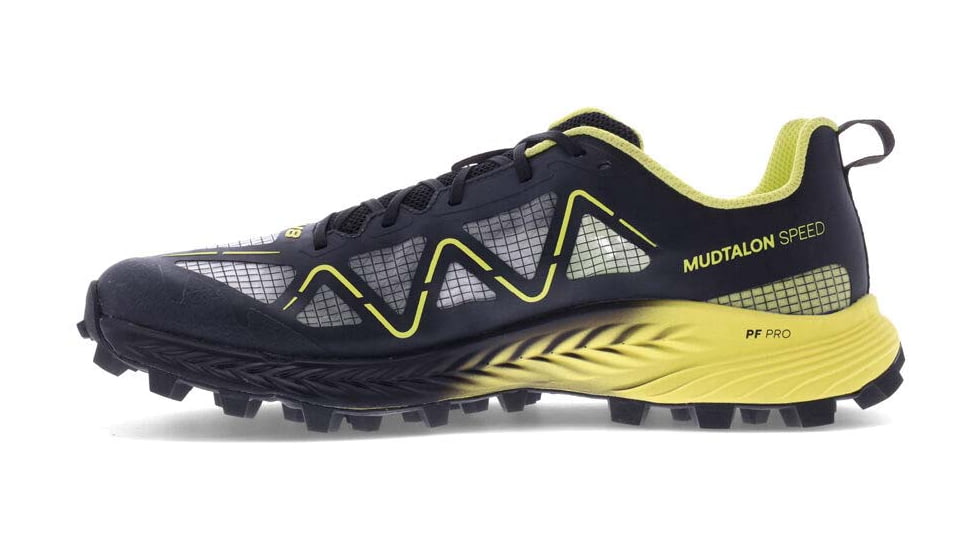 Inov-8 MudTalon Speed Running Shoes - Mens, Wide, Black/Yellow, 12, 001146-BKYW-W-001-M12/ W13.5