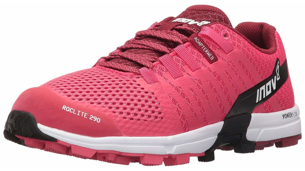 Inov-8 Roclite 290 Trail Running Shoes - Womens, Pink/Black/White, 9 US, 000564-PKBKWH-M-01-7.5