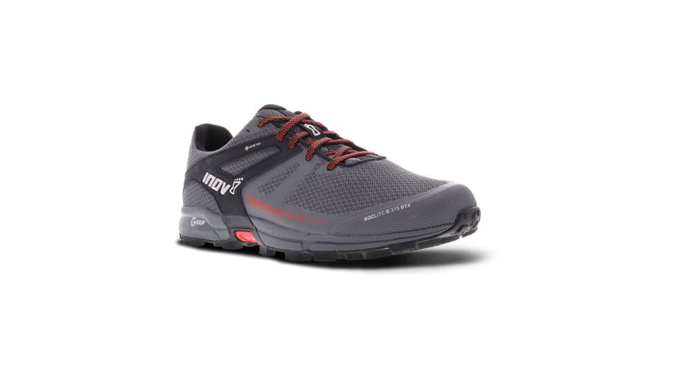 Inov-8 Roclite G 315 GTX V2 Shoes - Mens, Grey/Black/Red, 9, 001019-GYBKRD-M-01-9
