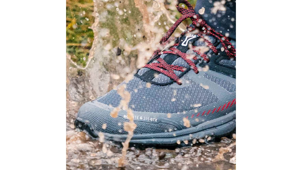 Inov-8 Roclite G 315 GTX V2 Shoes - Mens, Grey/Black/Red, 9, 001019-GYBKRD-M-01-9