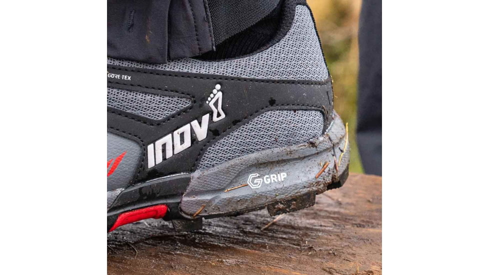 Inov-8 Roclite G 315 GTX V2 Shoes - Mens, Grey/Black/Red, 9, 001019-GYBKRD-M-01-9