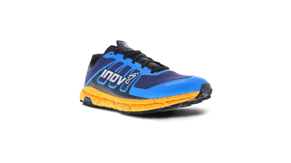 Inov-8 TrailFly G 270 V2 Shoes - Mens, Blue/Nectar, 8/ 42/ M9/ W10.5, 001-065-BLNE-S-01-9