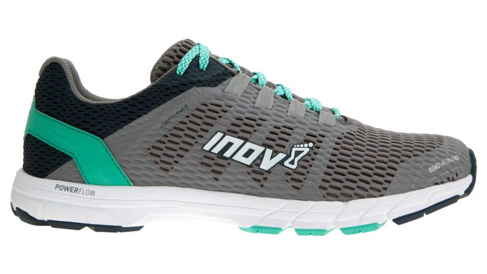 Inov-8 Womens Roadtalon 240 Road Running Shoes, Gray/Navy/Teal, 7.5 000563-GYNYTL-M-7.5