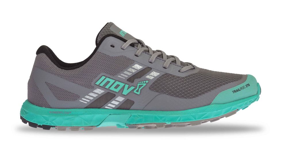 Inov-8 Womens Trailroc 270 Trail Running Shoes, Gray/Teal, 9 000628-GYTL-M-9