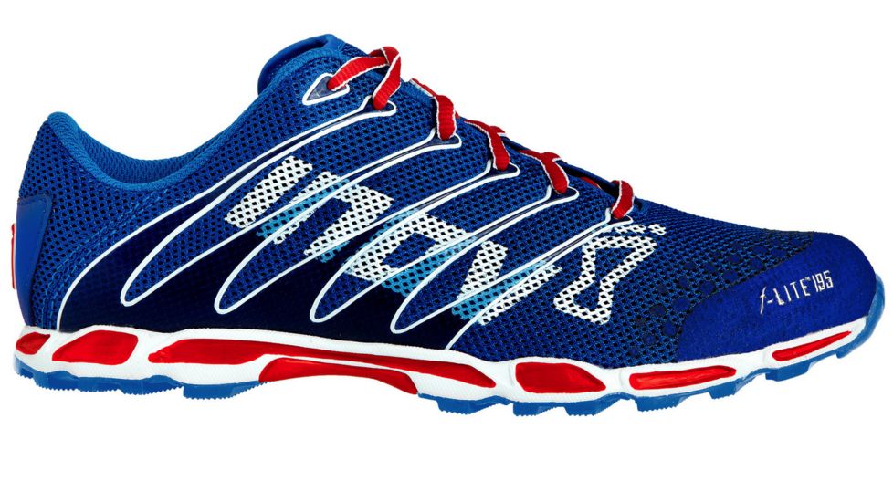 Inov8 F-Lite 195 Precision Fit Trail Running Shoe - 11.5 M's US-Blue/Red