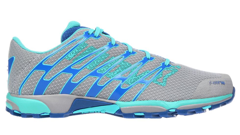 Inov8 F-Lite 249 Road Running Shoe - Women's-Grey/Aqua/Blue-6 US
