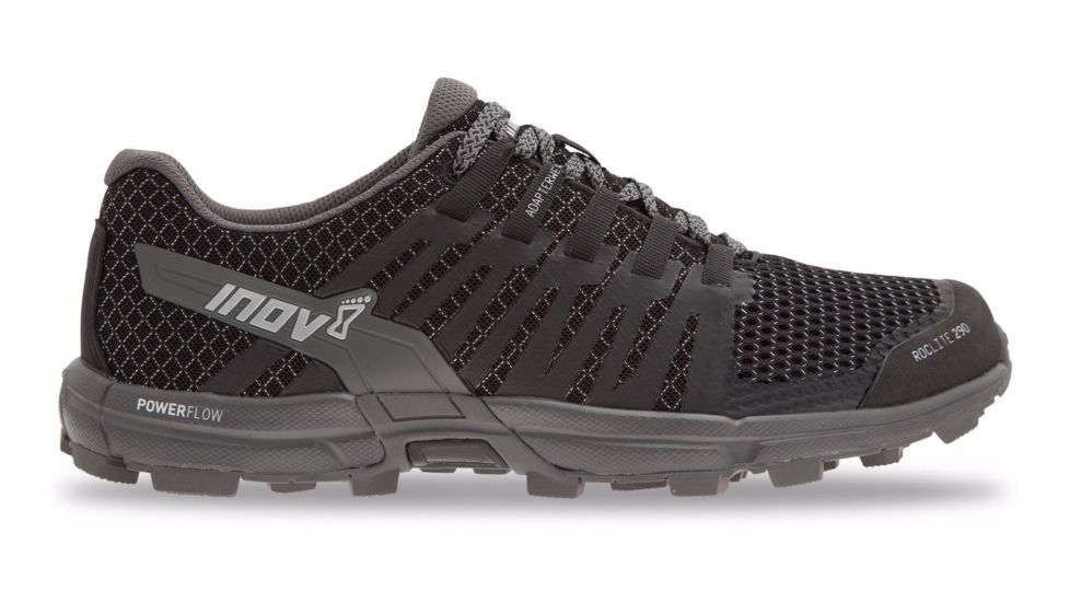 Inov8 Roclite 290 Trail Running Shoe - Womens, Black/Grey, 10, 000564-BKGY-M-10