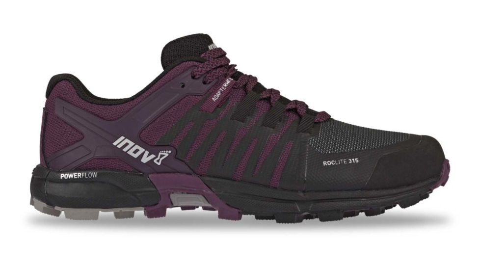 Inov8 Roclite 315 Trail Running Shoes - Womens, Black/Purple, 7.5, 000721-BKPL-M-7.5