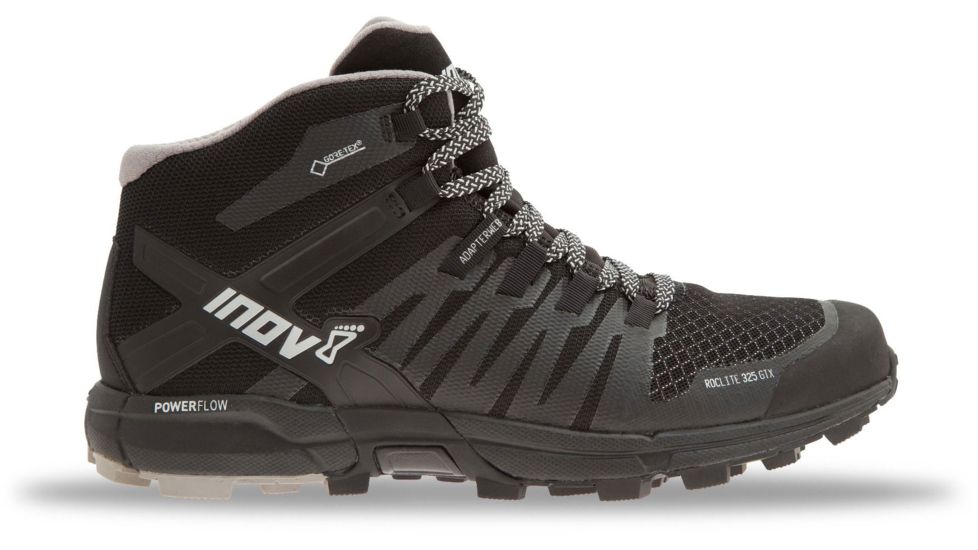 Inov8 Roclite 325 GTX Trail Running Shoe - Mens-Black/Grey-Medium-12.5