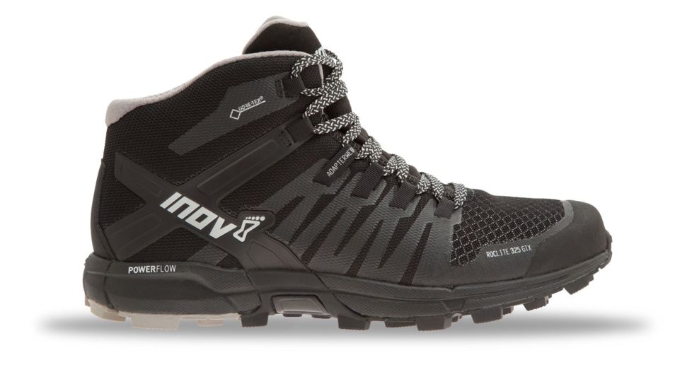 Inov8 Roclite 325 GTX Trail Running Shoe - Mens-Black/Grey-Medium-9