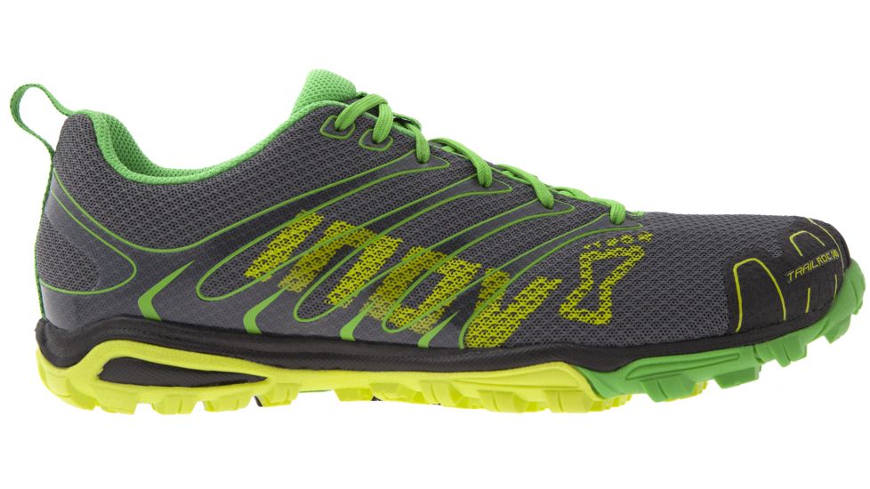 Inov8 Trailroc 245 Trail Running Shoe - Men's-Grey/Yellow/Green-Medium-13 US
