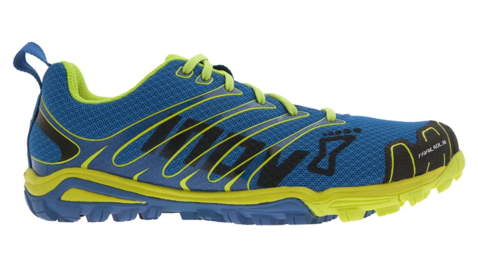 Inov8 Trailroc 245 Trail Running Shoe - Men's-Blue/Lime-Medium-10.5 US