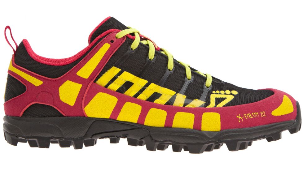 X-Talon 212 Precision Fit Trail Running Shoe - Womens-Black/Berry/Lime-Medium-8
