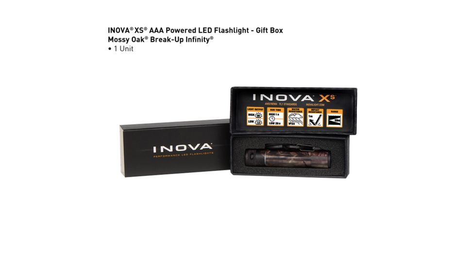 Inova XS AAA LED Flashlight,80 Lumens,Mossy Oak XSB-22-R7