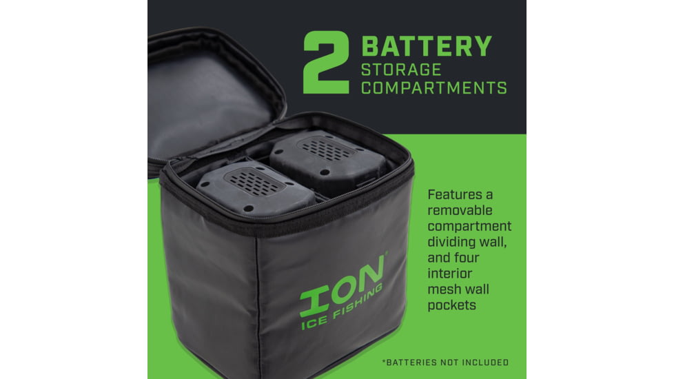 ION Battery Bag, Storage, Waterproof, Black, 46079