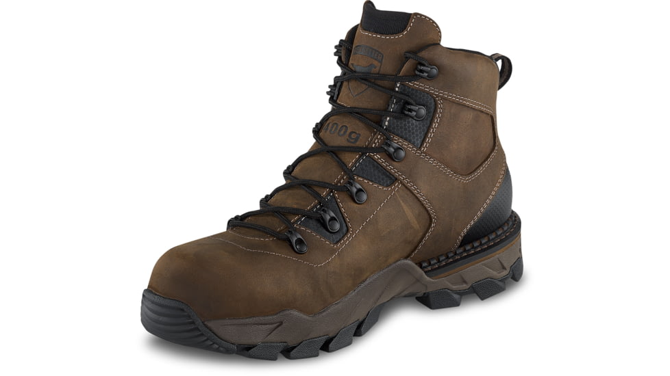 Irish Setter Crosby 83656 Work Boot - Mens, Brown Leather, 11.5 D, 83656D 115