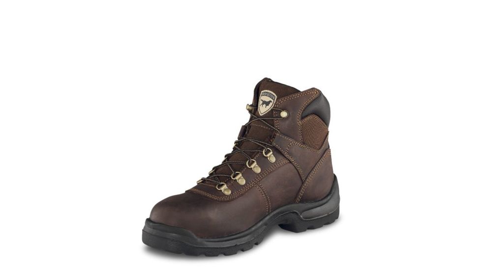 Irish Setter Ely 83607 Mens Boot w/ Soft Toe, 6 in Height, Mocha Crazy Horse Leather, D Medium Width, Brown, 7.5, 83607D 075