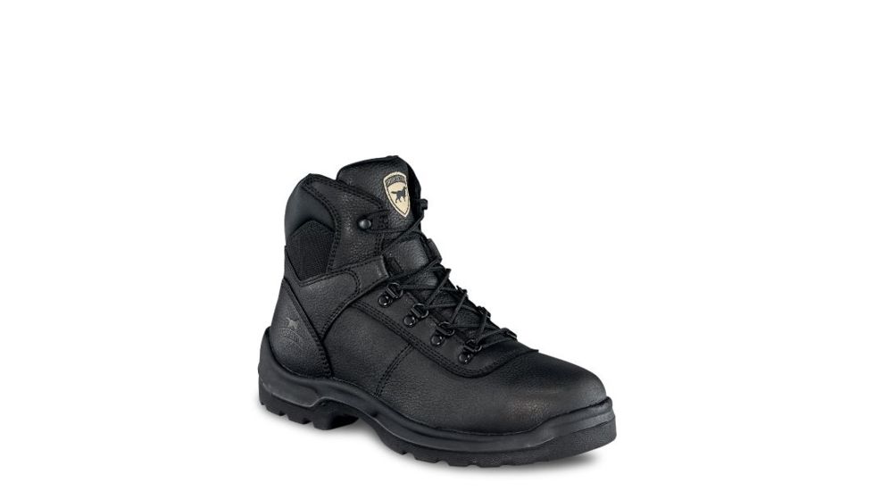 Irish Setter Ely 83612 Mens Boot w/ Safety Toe, 6 in Height, Black Floater Babylonia Leather, D Medium Width, Black, 10, 83612D 100