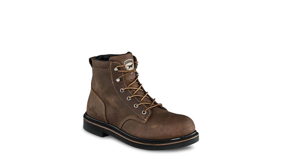 USED Irish Setter Farmington 83639 Mens Work Boot, 6 in Height, Non-Insulated, Medium, Brown, 8.5 US, 83639D 085, EDEMO1