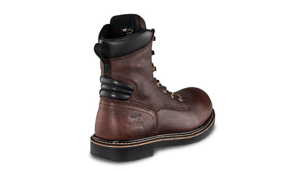 Irish Setter Farmington 83803 Mens Boot w/ Soft Toe, 8 in Height, Dark Brown Worn Saddle Leather, D Medium Width, Brown, 12, 83803D 120