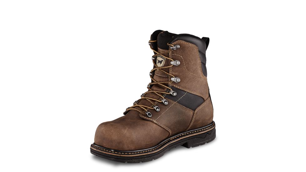 Irish Setter Farmington KT 83860 Mens Work Boot, 8 in Height, Non-Insulated, Extra Wide, Brown, 7 US, 83860E2070