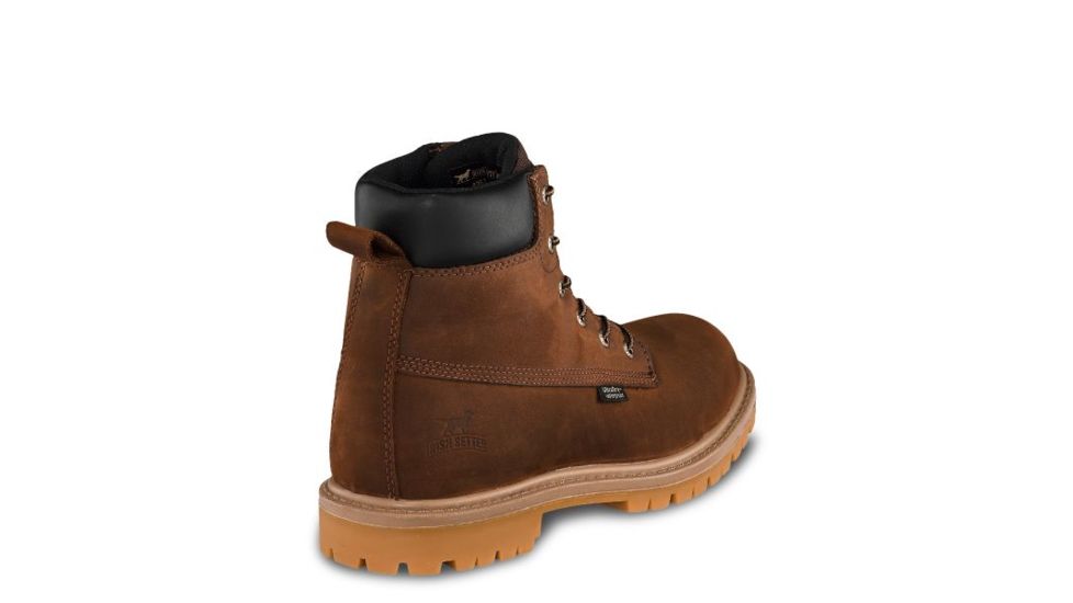 Irish Setter Hopkins 83613 Mens Boot w/ Soft Toe, 6 in Height, Waterproof, Gaucho Leather, D Medium Width, Brown, 7, 83613D 070