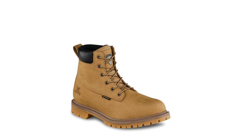 Irish Setter Hopkins 83615 Mens Boot w/ Soft Toe, 6 in Height, Waterproof, Gold Nubuck Leather, Insulated, EE Extra Wide Width, Wheat, 11, 83615E2110