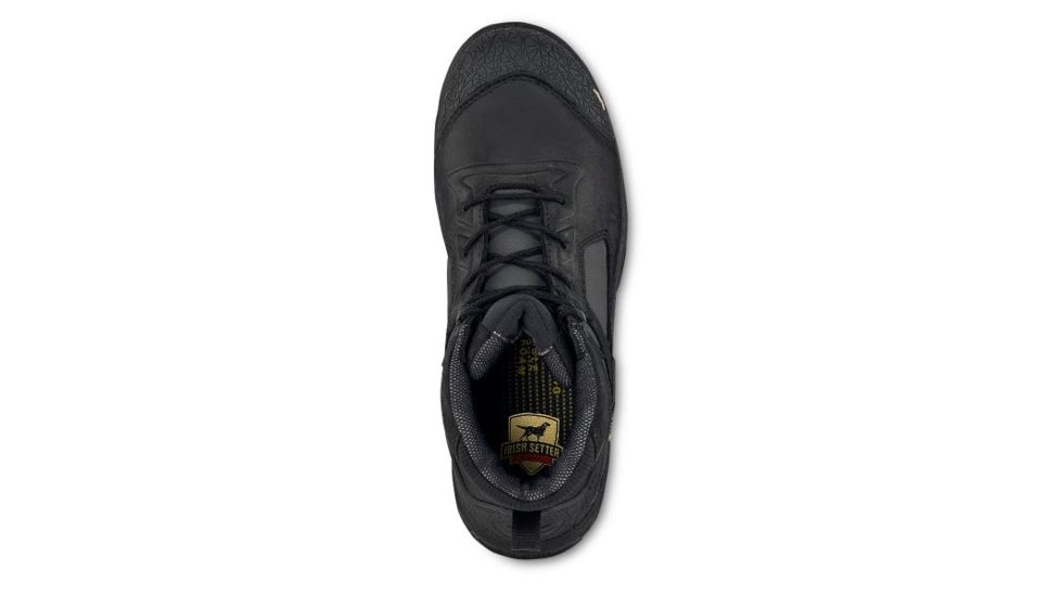Irish Setter Kasota 83642 Mens Boot w/ Safety Toe, 6 in Height, Waterproof, Leather, D Medium Width, Black, 9.5, 83642D 095