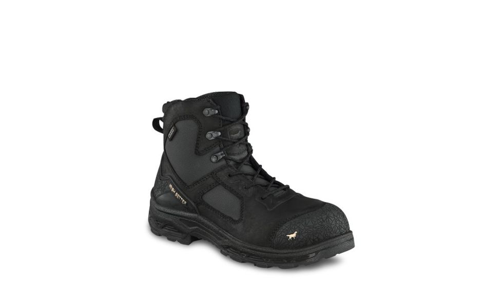 Irish Setter Kasota 83642 Mens Boot w/ Safety Toe, 6 in Height, Waterproof, Leather, D Medium Width, Black, 9.5, 83642D 095