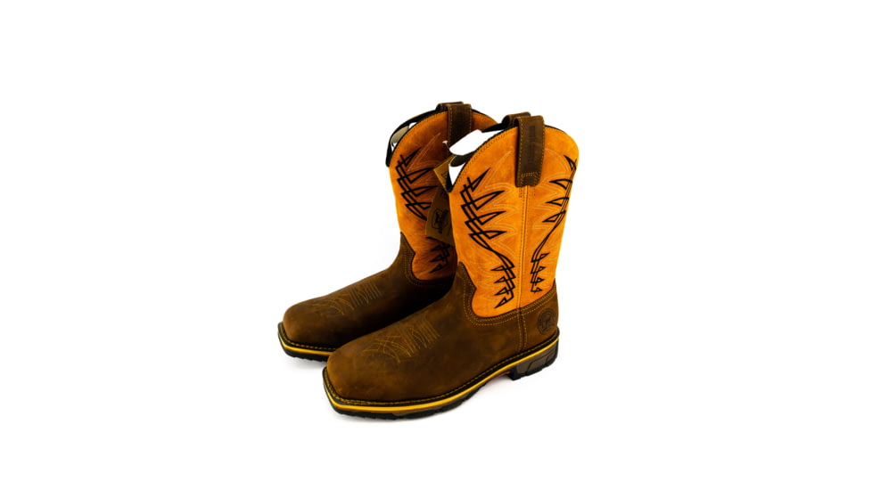 Irish Setter Mens Marshall 11in Leather Waterproof Steel Toe Work Boots, Brown/Rust, 11D, 83910D 110