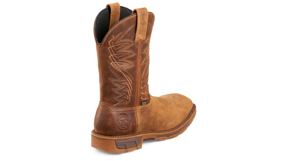 Irish Setter Mens Marshall 11in Leather Waterproof Work Boots, Brown, 9.5D, 83923D 095