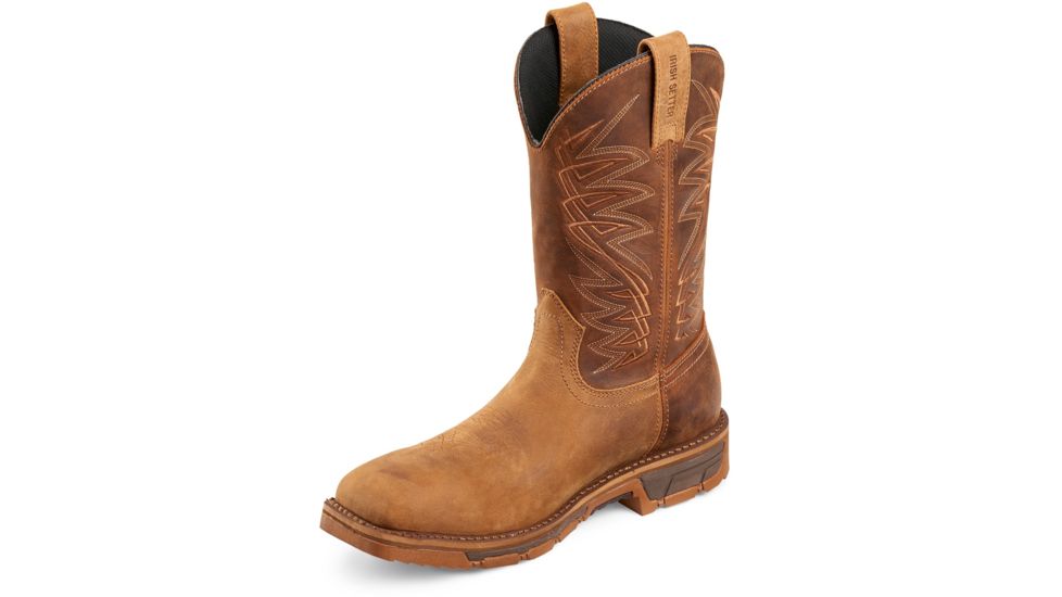 Irish Setter Mens Marshall 11in Leather Waterproof Work Boots, Brown, 9.5D, 83923D 095